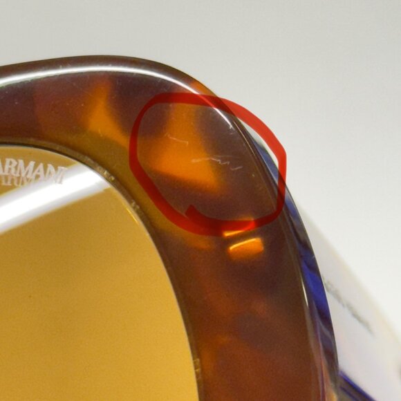 Georgia Armani Sunglasses AR8183 598833 Red Havana Brown 56mm **SEE NOTE** - Picture 3 of 12